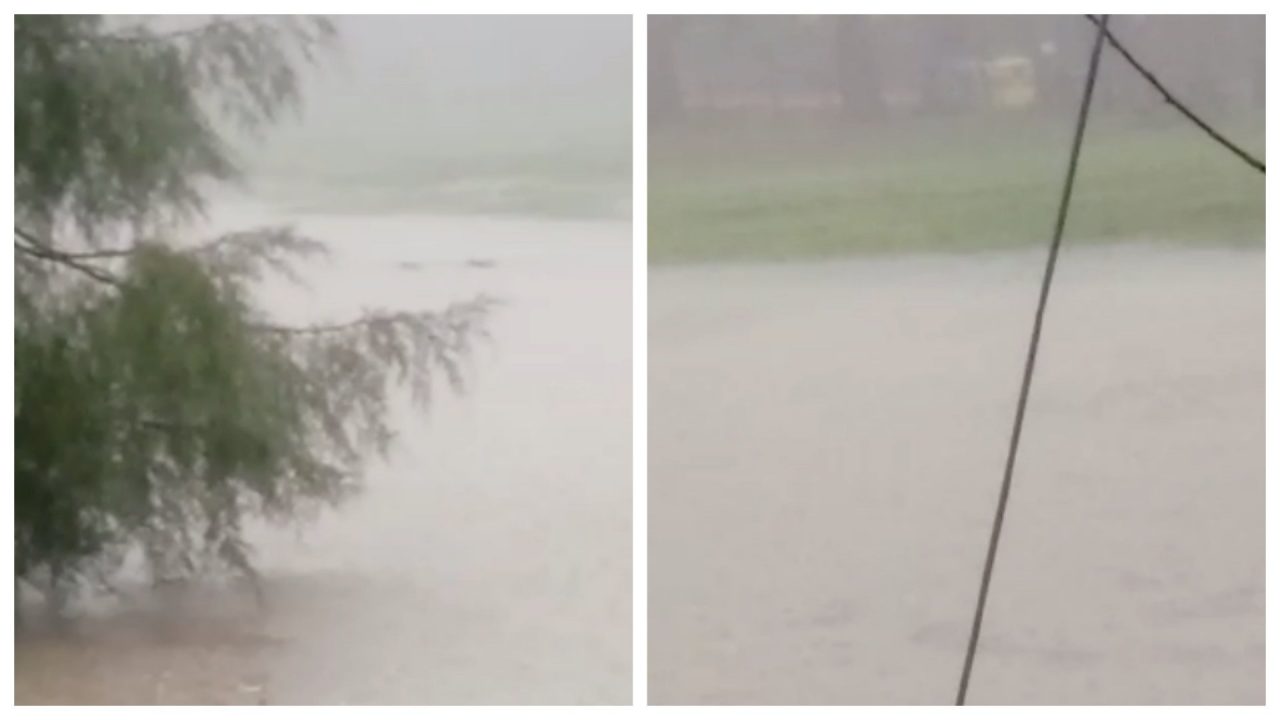 Il prato di San Romolo ora è un lago  VIDEO