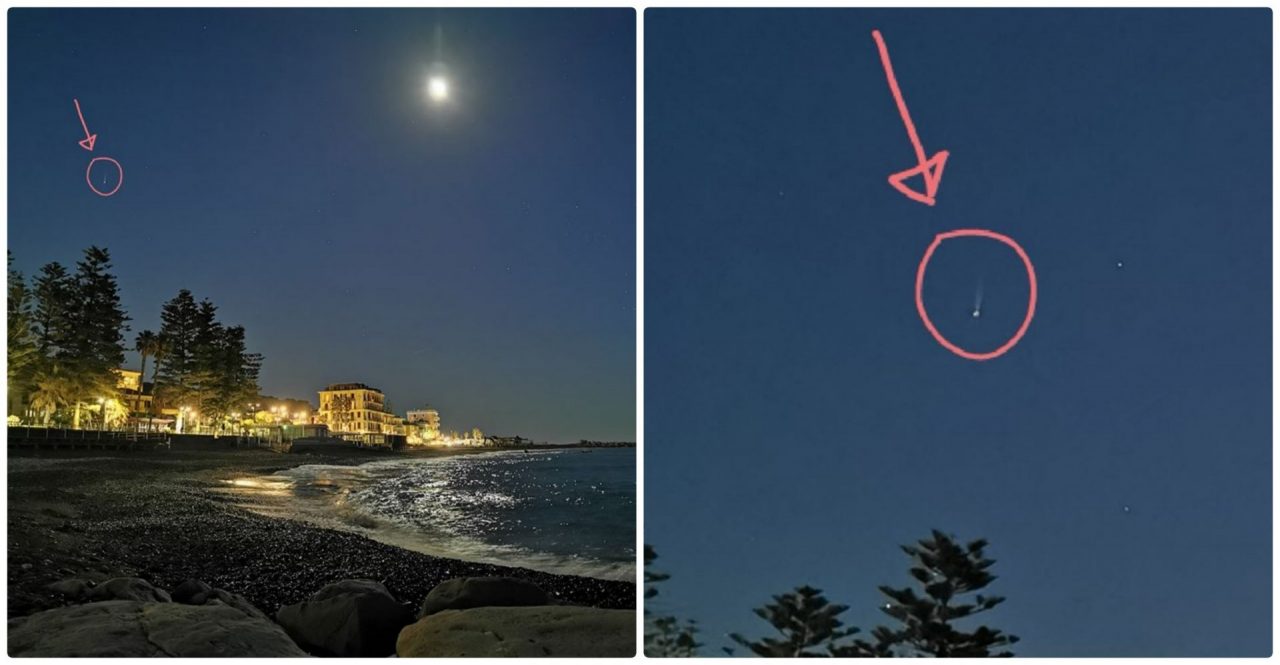Fotografato oggetto misterioso nel cielo di Bordighera: ecco di cosa si tratta