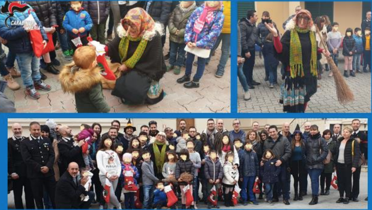 In caserma dai carabinieri arriva la Befana Lea