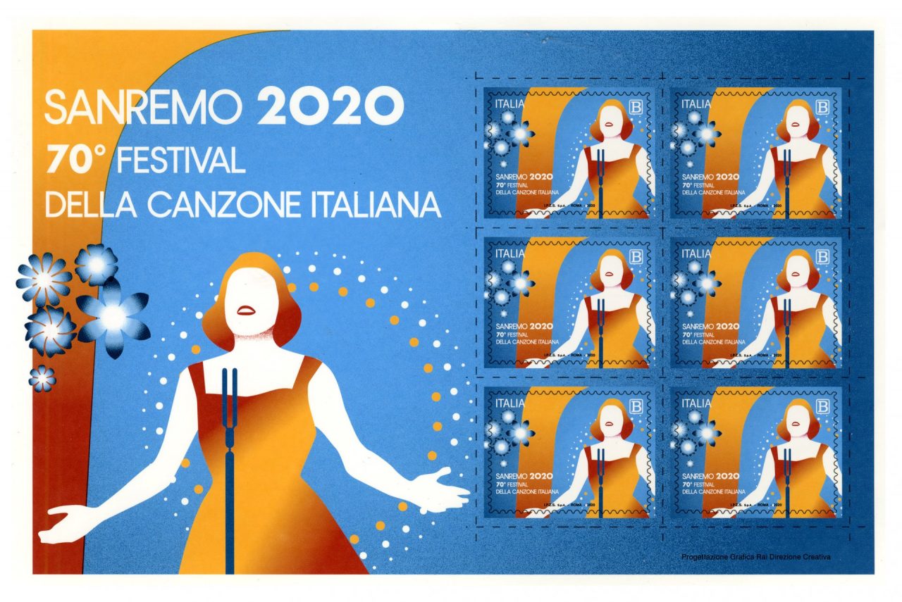 Un francobollo per il 70° Festival di Sanremo è disponibile da oggi