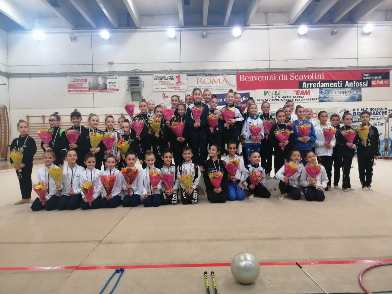 Tutti i risultati delle atlete dell’Asd Ginnastica Riviera dei Fiori al PalaRuffini di Taggia