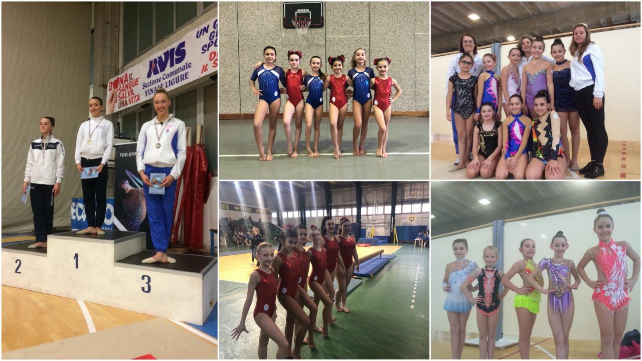 Ginnastica Riviera dei Fiori in trasferta ad Albisola e Pietra Ligure, i risultati