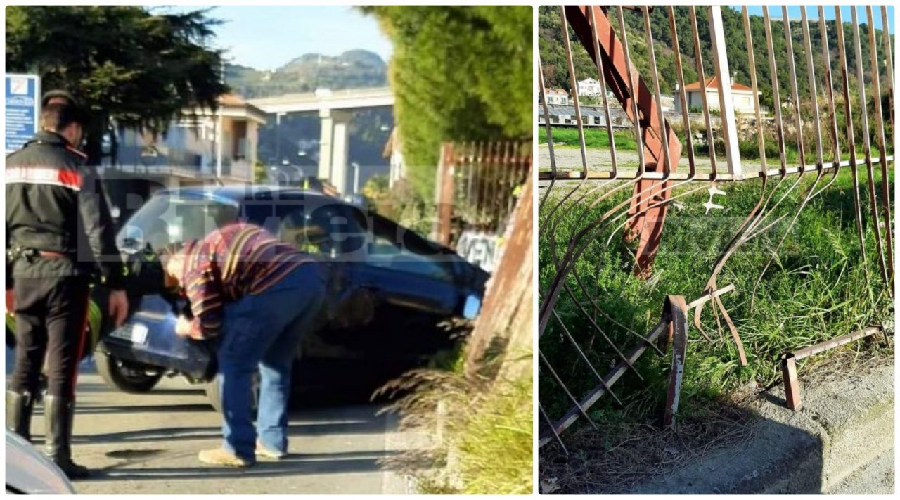 Abbagliata dal sole si schianta contro una recinzione a Camporosso