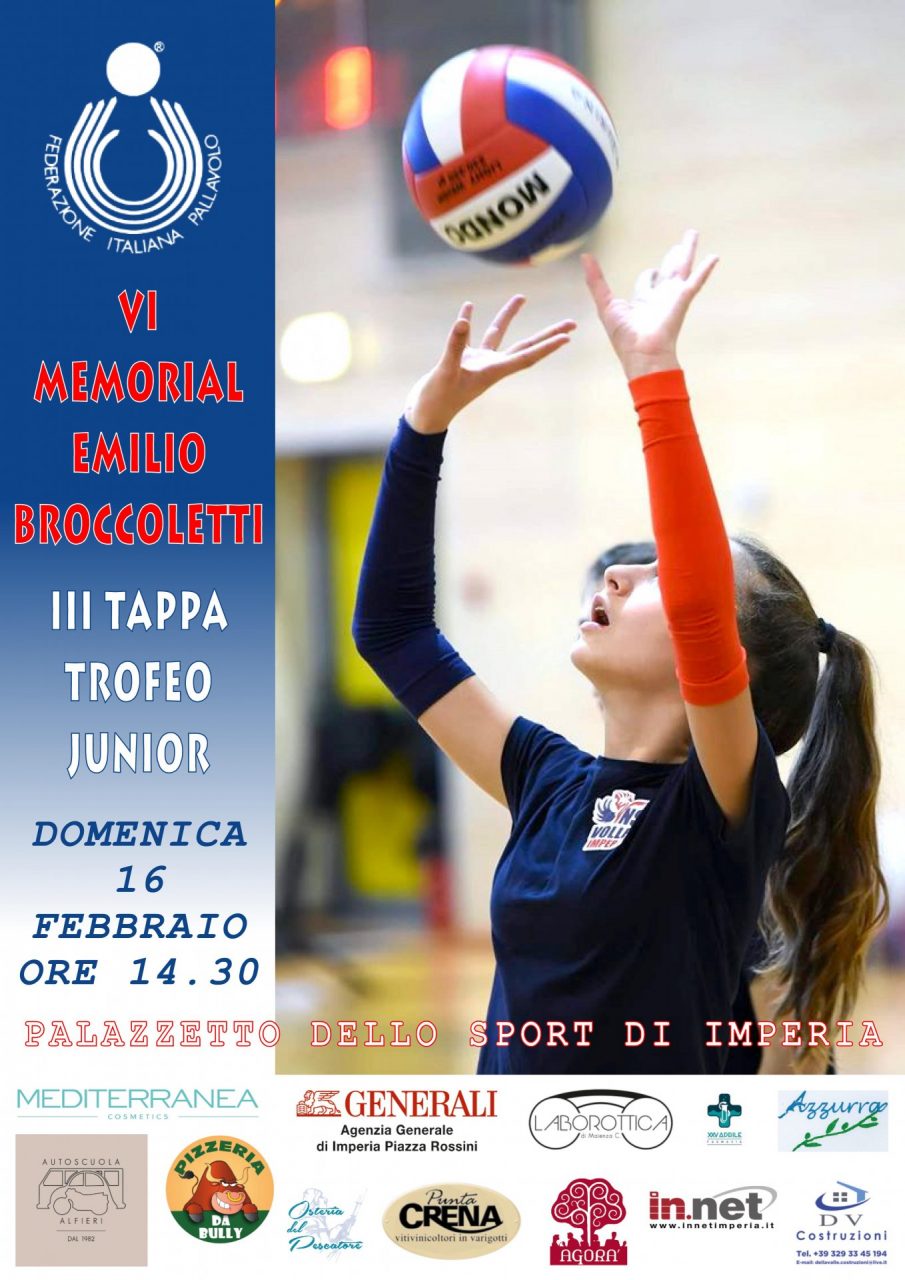 Domenica il sesto trofeo di volley Memorial Emilio Broccoletti
