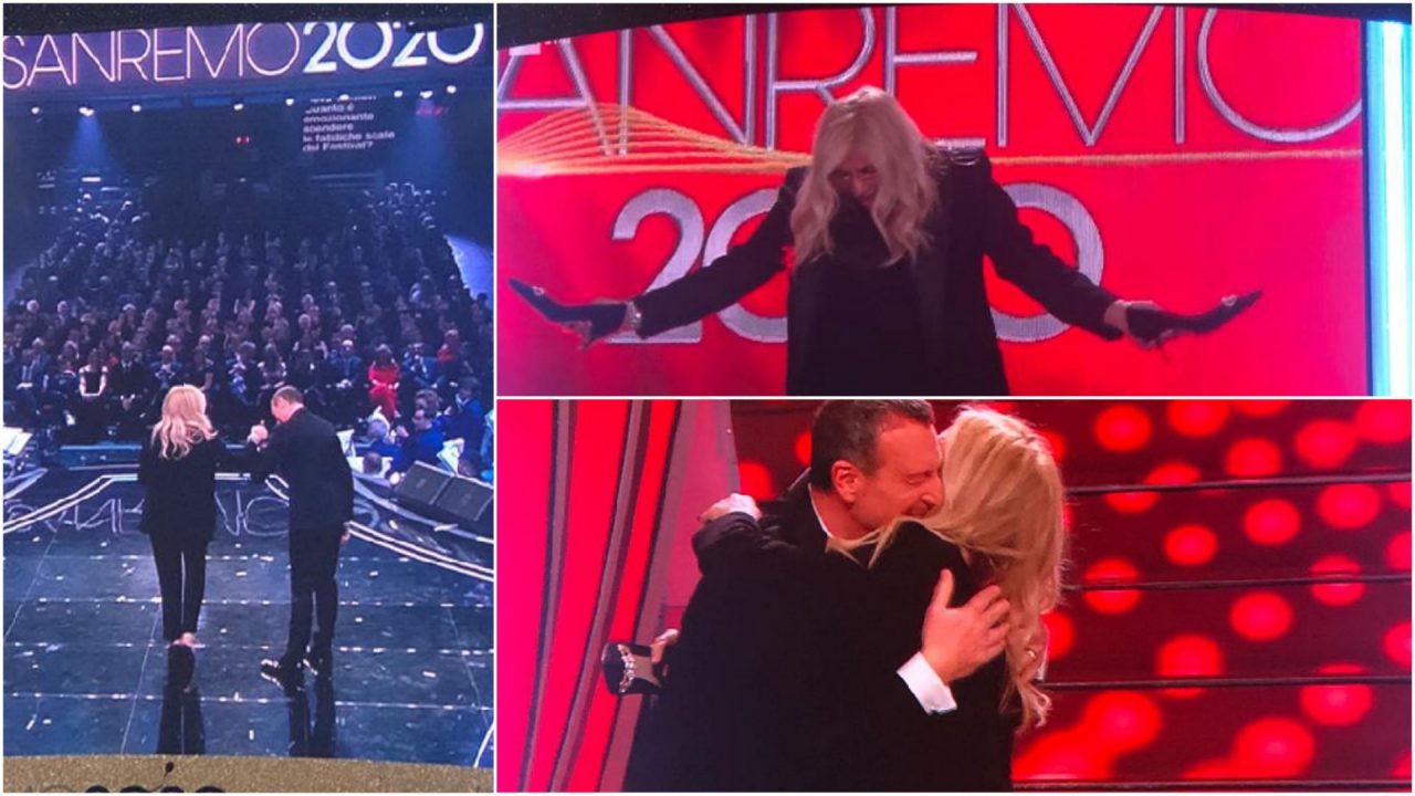 Zia Mara arriva a Sanremo 2020 e si toglie le scarpe
