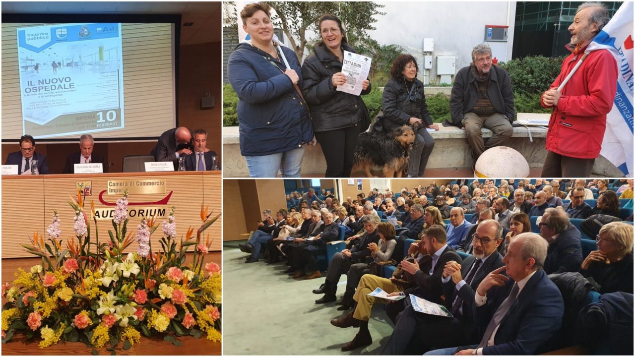 Incontro sul nuovo ospedale a Imperia, fuori la protesta di Cittadinanzattiva