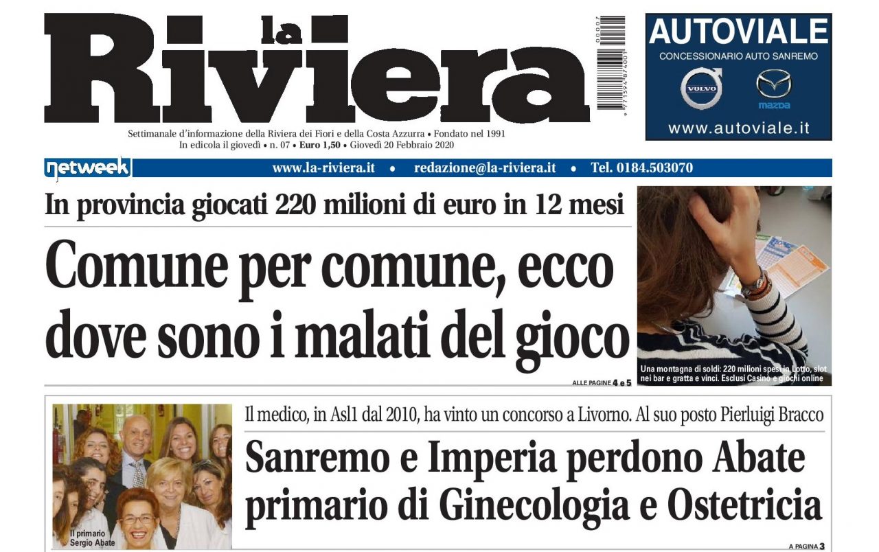 Gioco d’azzardo: sperperati 220 milioni in un anno in provincia di Imperia