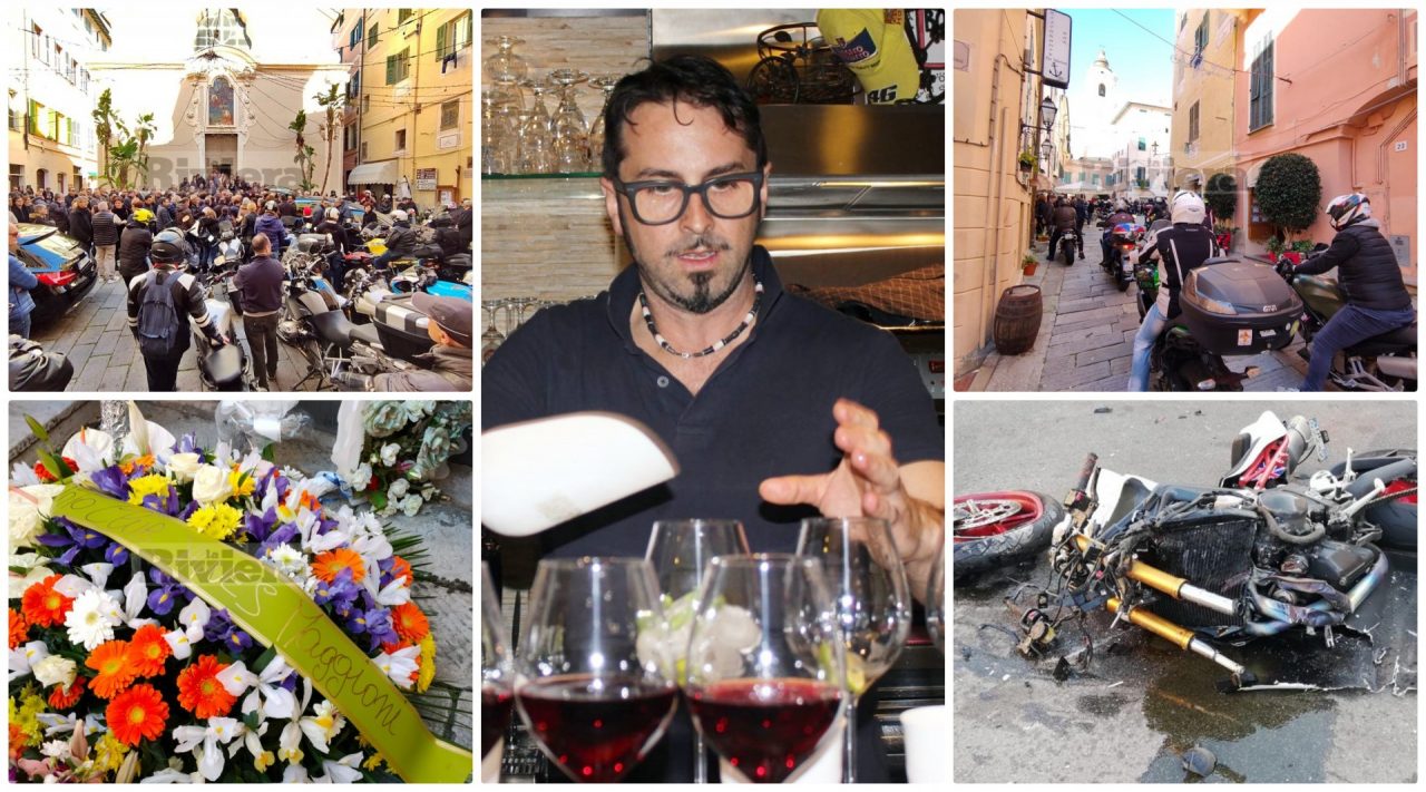 Chiesa gremita e decine di motociclisti per i funerali di Andrea