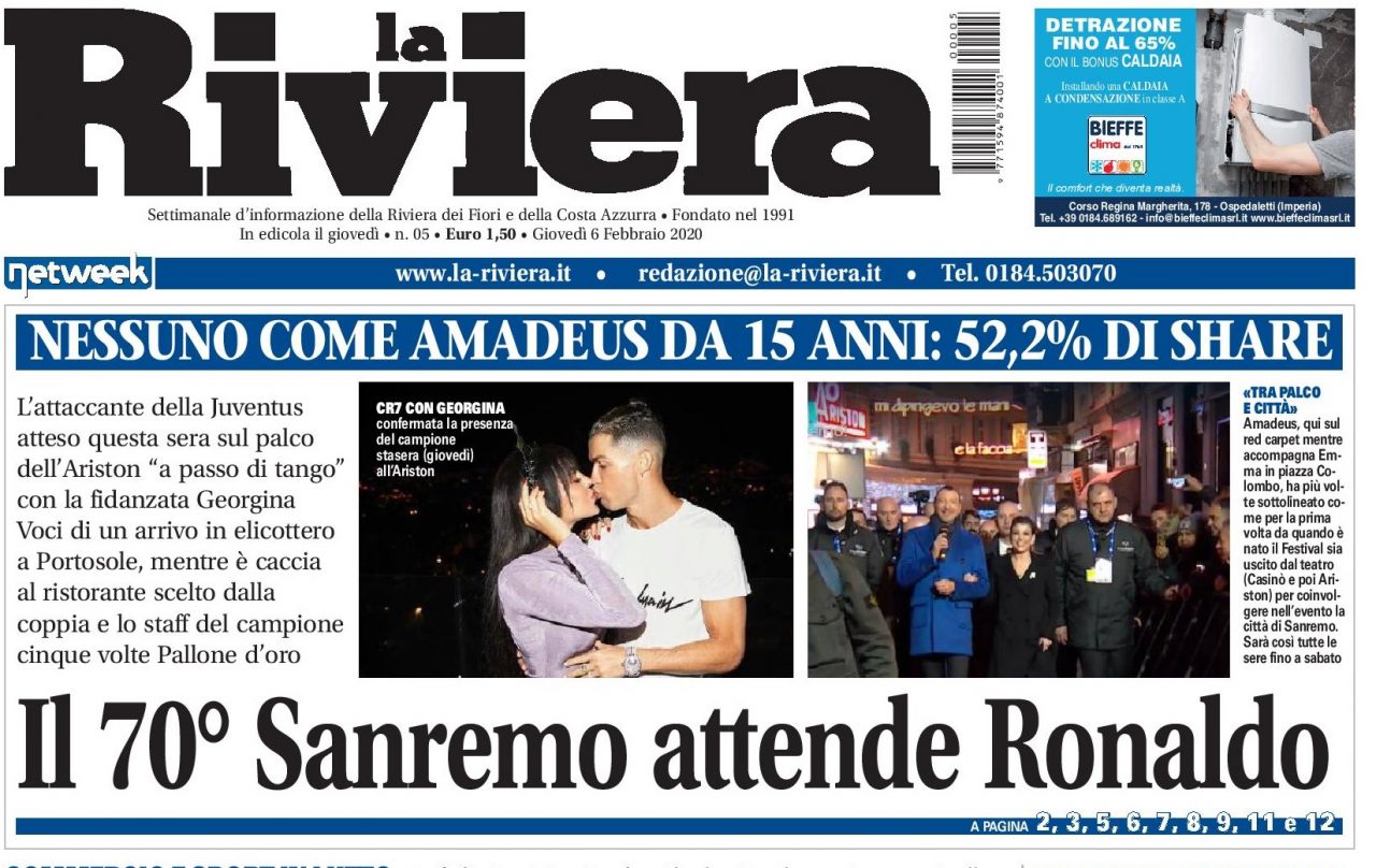 Atteso Ronaldo sul palco dell’Ariston a passo… di tango!