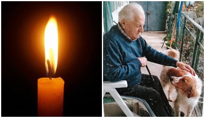 Addio a Ercole De Bigault morto con il suo amato cagnolino Teddy
