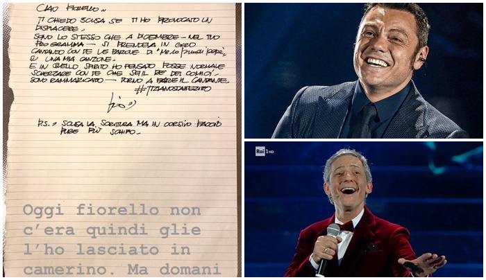 “Fiorello statte zitto” e Tiziano Ferro pubblica lettera di scuse