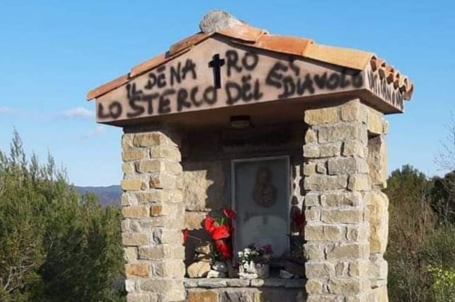 “Il denaro è lo sterco del Diavolo”: profanato santuario a Dolceacqua