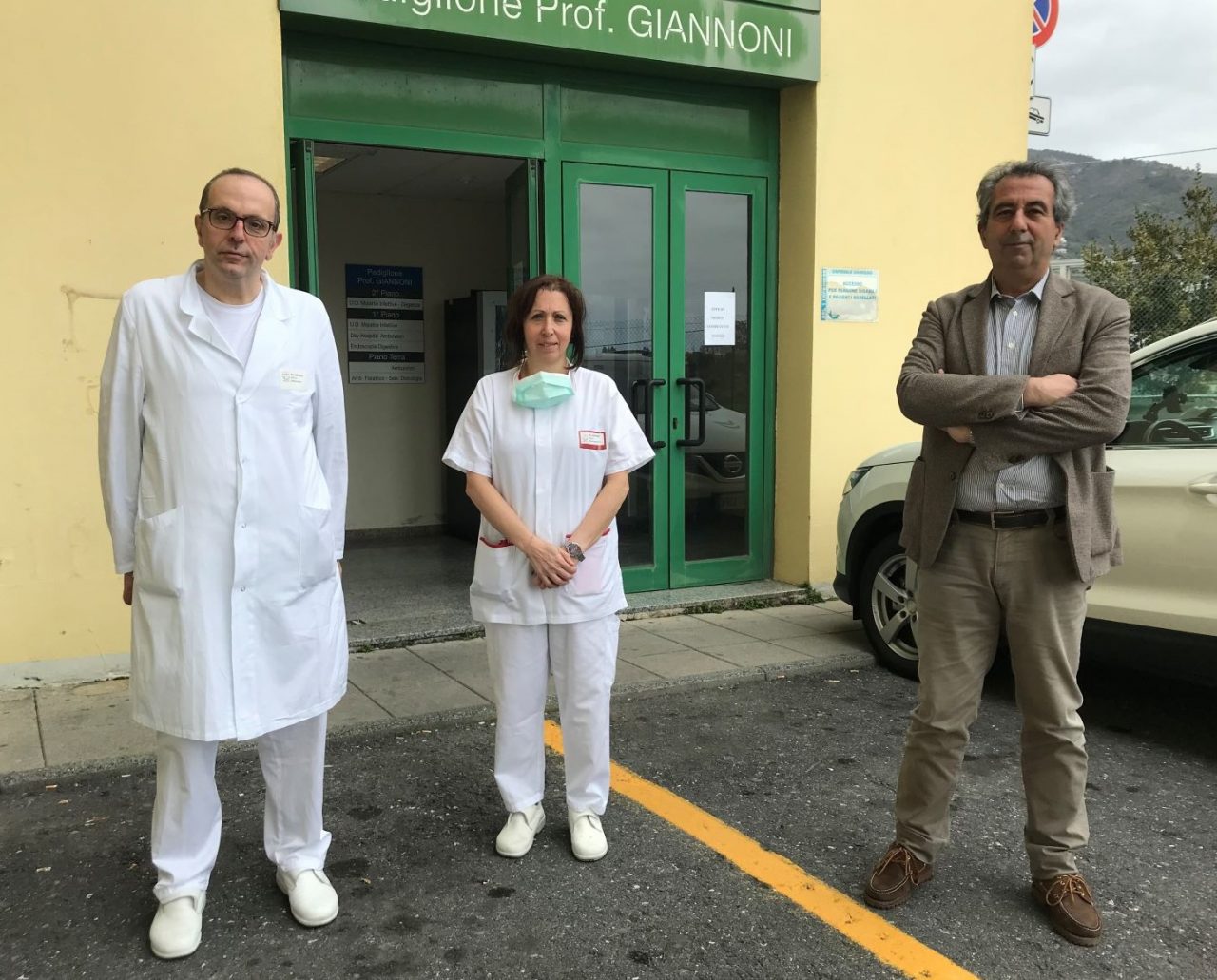 Coronavirus, sopralluogo di Prioli al reparto Malattie Infettive