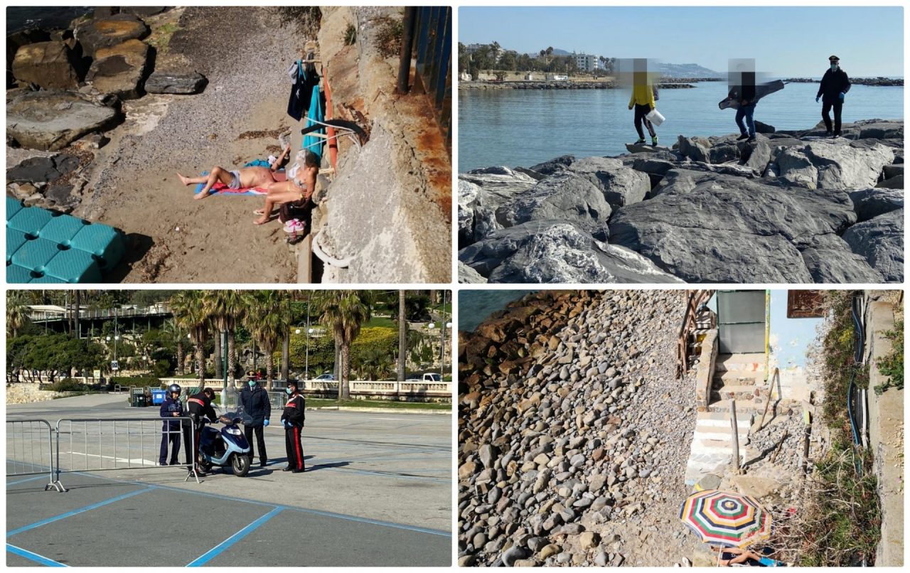 Al mare per pescare o abbronzarsi: blitz dei carabinieri a Sanremo, 10 denunce