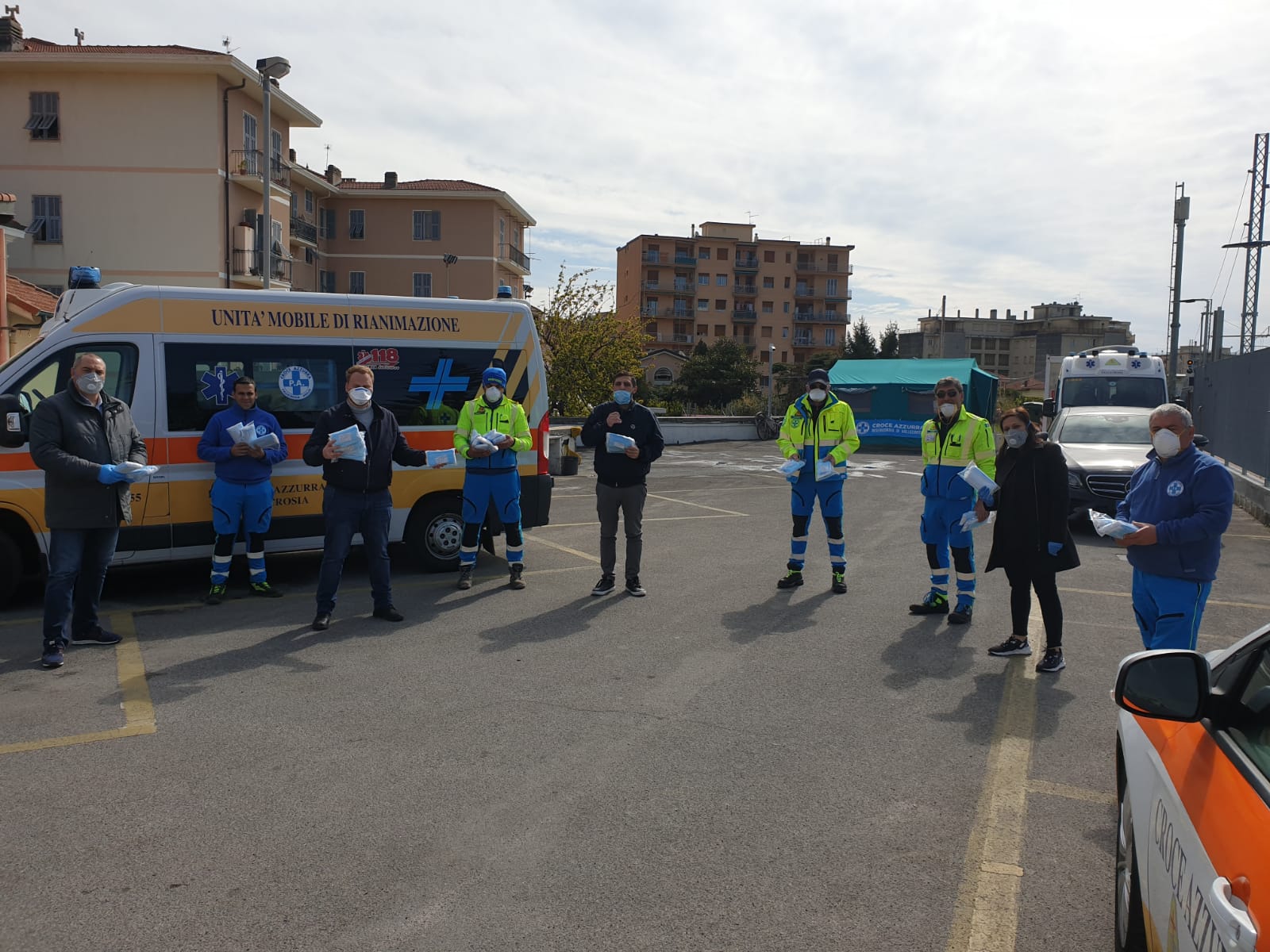 Comitato sbarco dei saraceni donazione mascherine coronavirus Vallecrosia_03