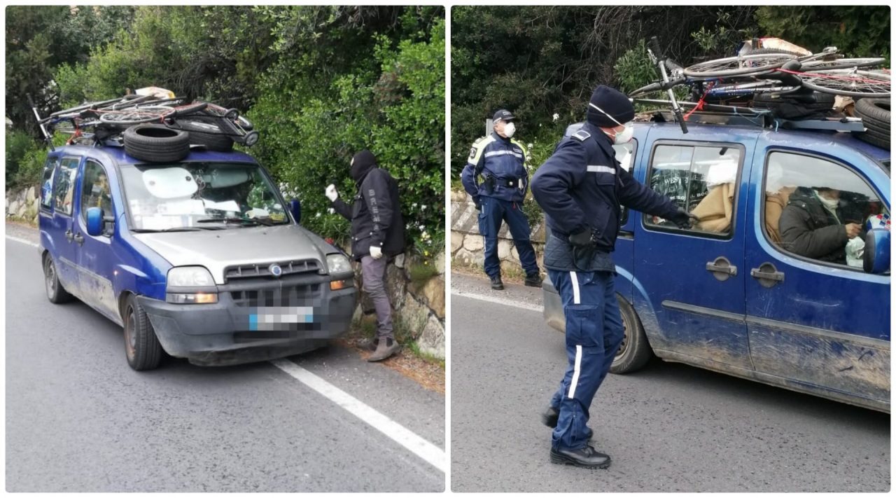 Coppia tenta di accamparsi sul Capo Berta: 400 euro di multa. Foto