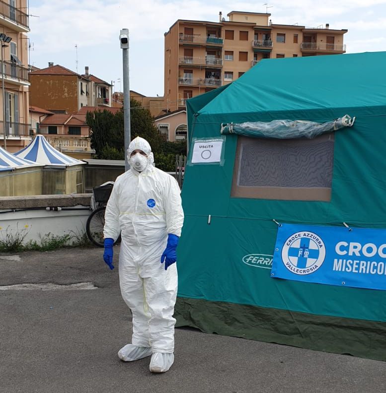 Croce Azzurra Misericordia in prima linea contro il Covid: 1.270 interventi da febbraio ad aprile