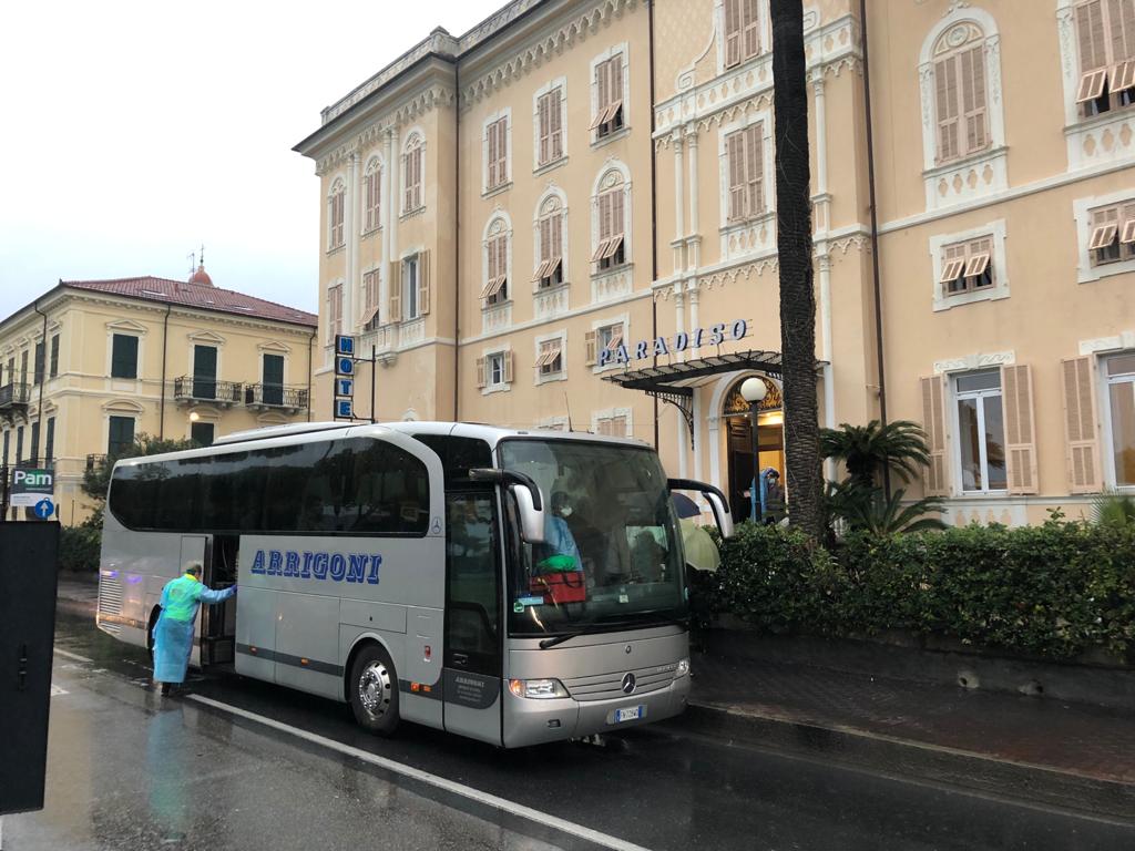 Diano Marina coronavirus mangiare albergo Paradiso trasferimento