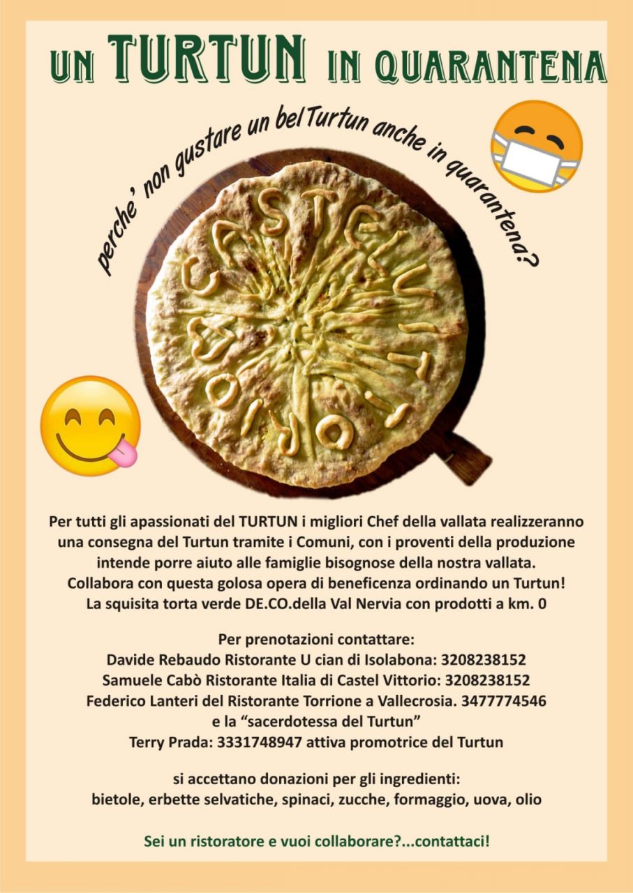 Turtun di Castelvittorio contro la pandemia. Ecco l’iniziativa