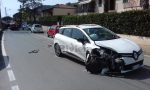 Schianto tra due auto a Bordighera, feriti i conducenti. Foto