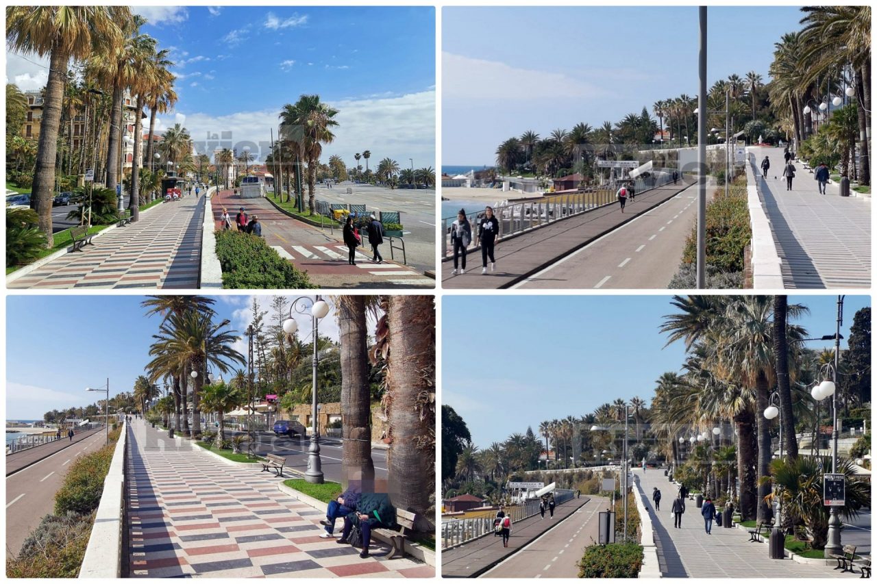 Sull’Imperatrice di Sanremo turisti lombardi e piemontesi, ma nessun controllo. Foto