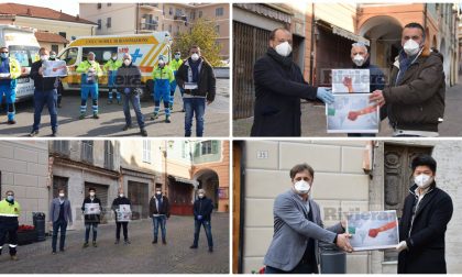 Comunità cinese dona 2.000 mascherine al Comune di Camporosso. Video e foto