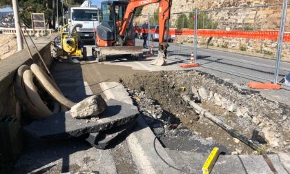 Rottura tubatura acquedotto: sul posto Amat per la riparazione