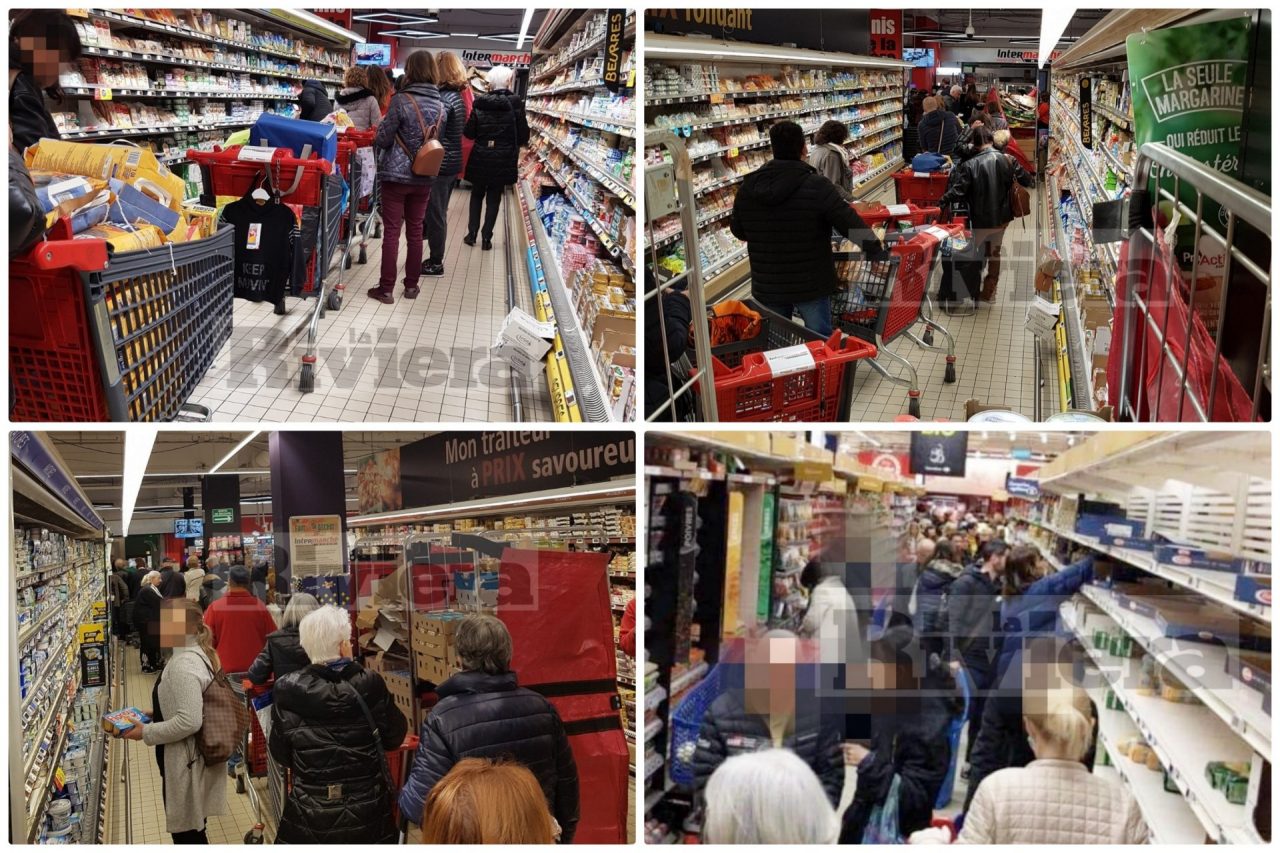 Assalto ai supermercati da Monaco a Mentone: il coronavirus fa paura anche in Francia