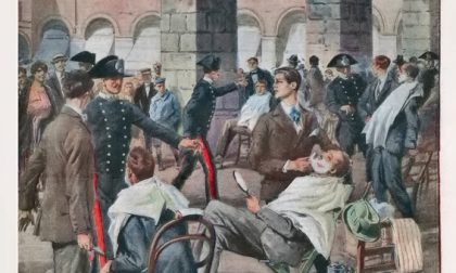 Dalla barberia sanremese una stampa d'epoca: anche 100 anni fa i barbieri contro il governo