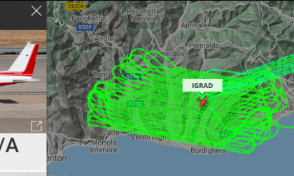 Mistero in provincia: aereo privato sorvola da ore la zona tra Sanremo e Ventimiglia