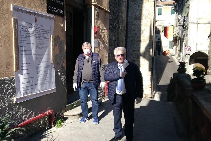 Lavori scuola Ventimiglia Alta Cavour