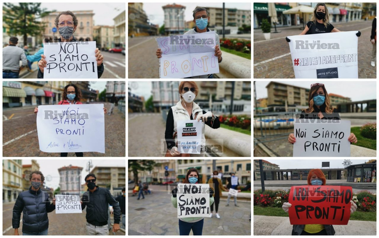 Protesta in piazza dei parrucchieri a Sanremo “Fino al primo giugno è impossibile”