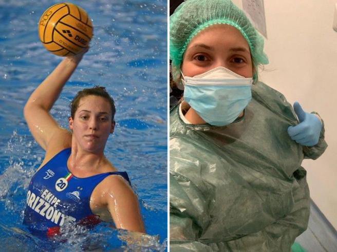 Giulia Viacava l’azzurra della pallanuoto lascia costume e calottina per fare l’infermiera del coronavirus in Liguria