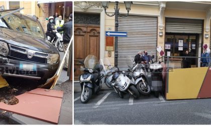 Suv si schianta nel dehor del bar a Sanremo, tragedia sfiorata. Foto e Video