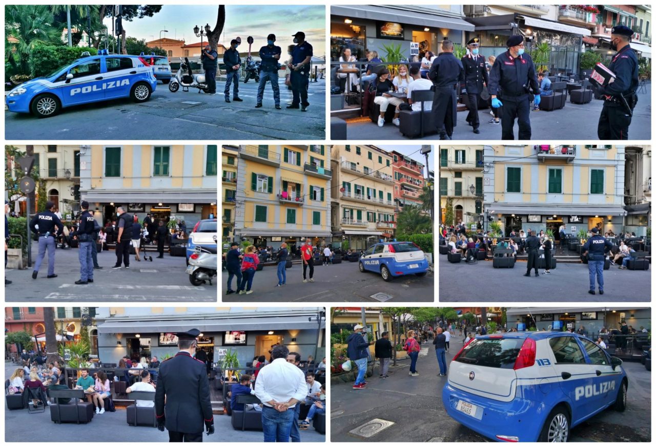 Rischio assembramenti: blitz di carabinieri, polizia e Finanza tra i locali della movida. Foto e Video