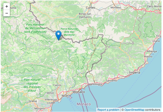 Terremoto di magnitudo 2,9 nelle Alpi Marittime al confine