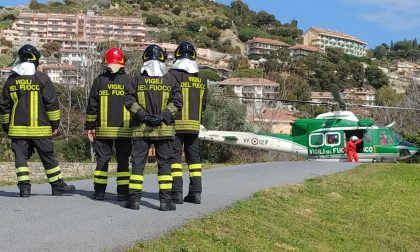 Cade in scooter per evitare un animale è grave al Santa Corona