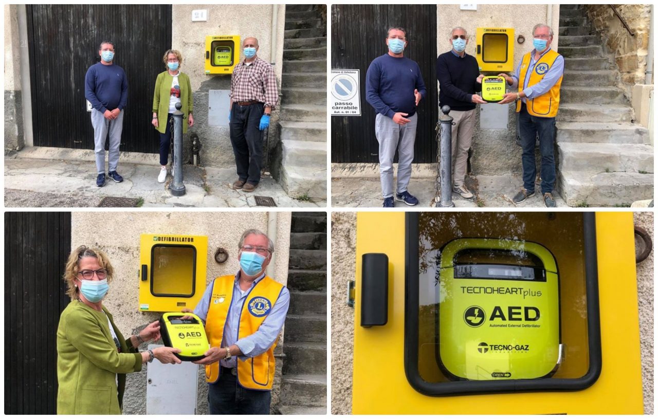 Vallebona installa un defibrillatore donato dai Lions. Foto