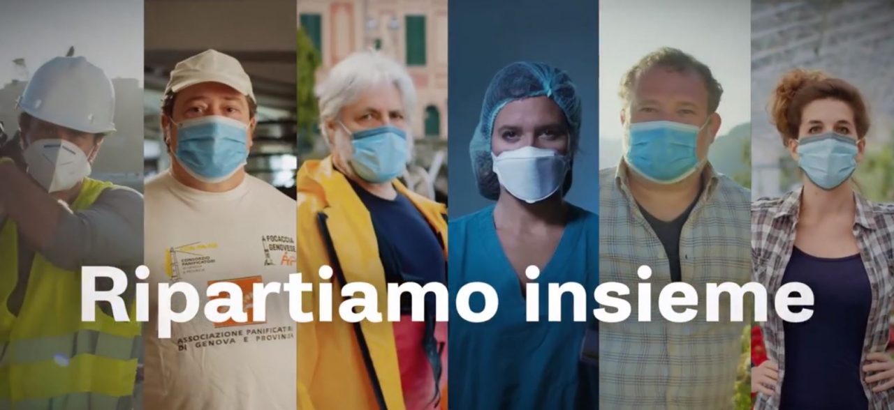 “Ripartiamo insieme”. Lo spot per omaggiare i liguri