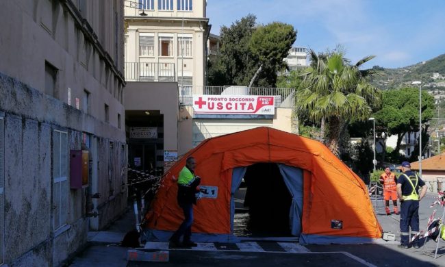 Danneggiata la tenda pre-triage del Borea: sarà sostituita