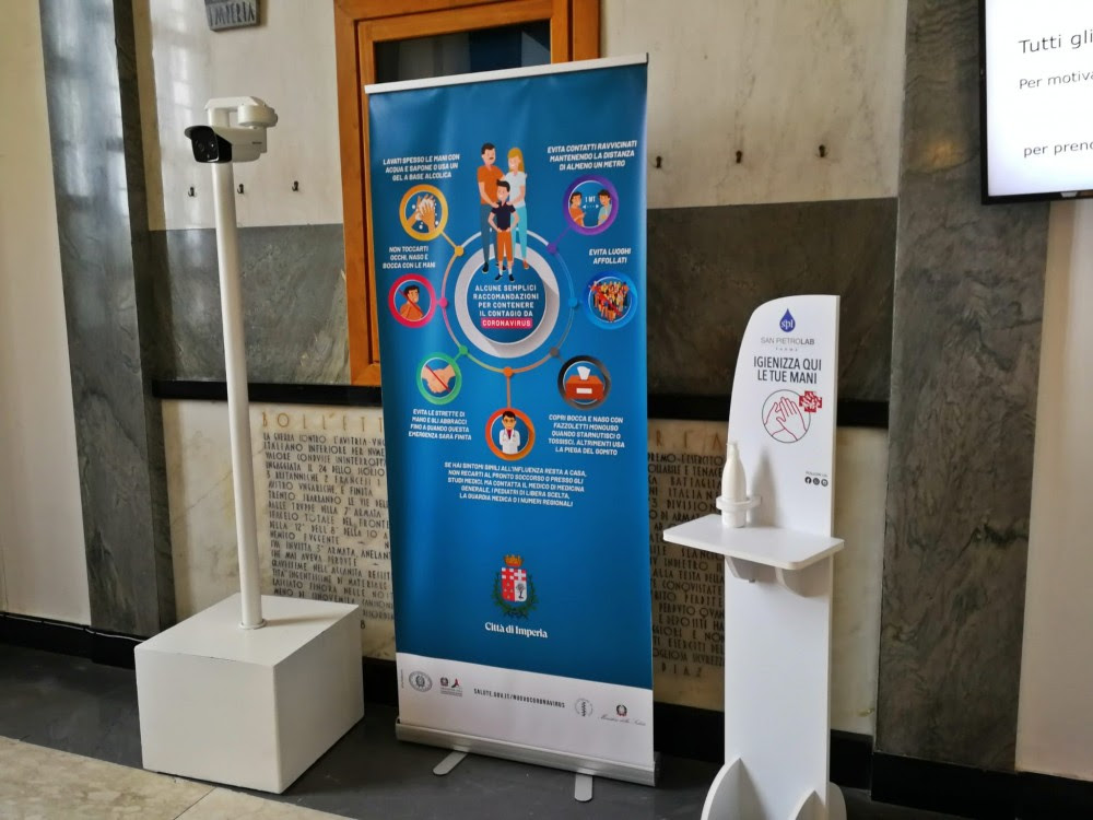 Attivata termocamera all’ingresso del Comune di Imperia