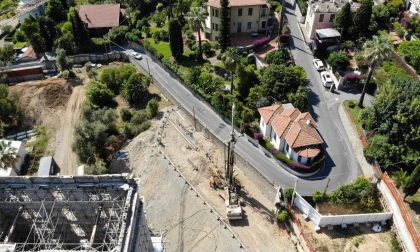 Ripresi i lavori di allargamento di via Coggiola a Bordighera