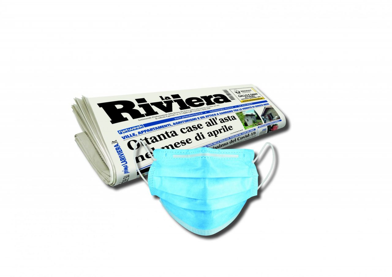 Una mascherina in omaggio insieme a La Riviera in edicola