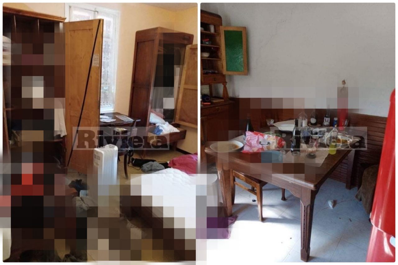 Ladri occupano e bivaccano in una casa a Bordighera. Foto
