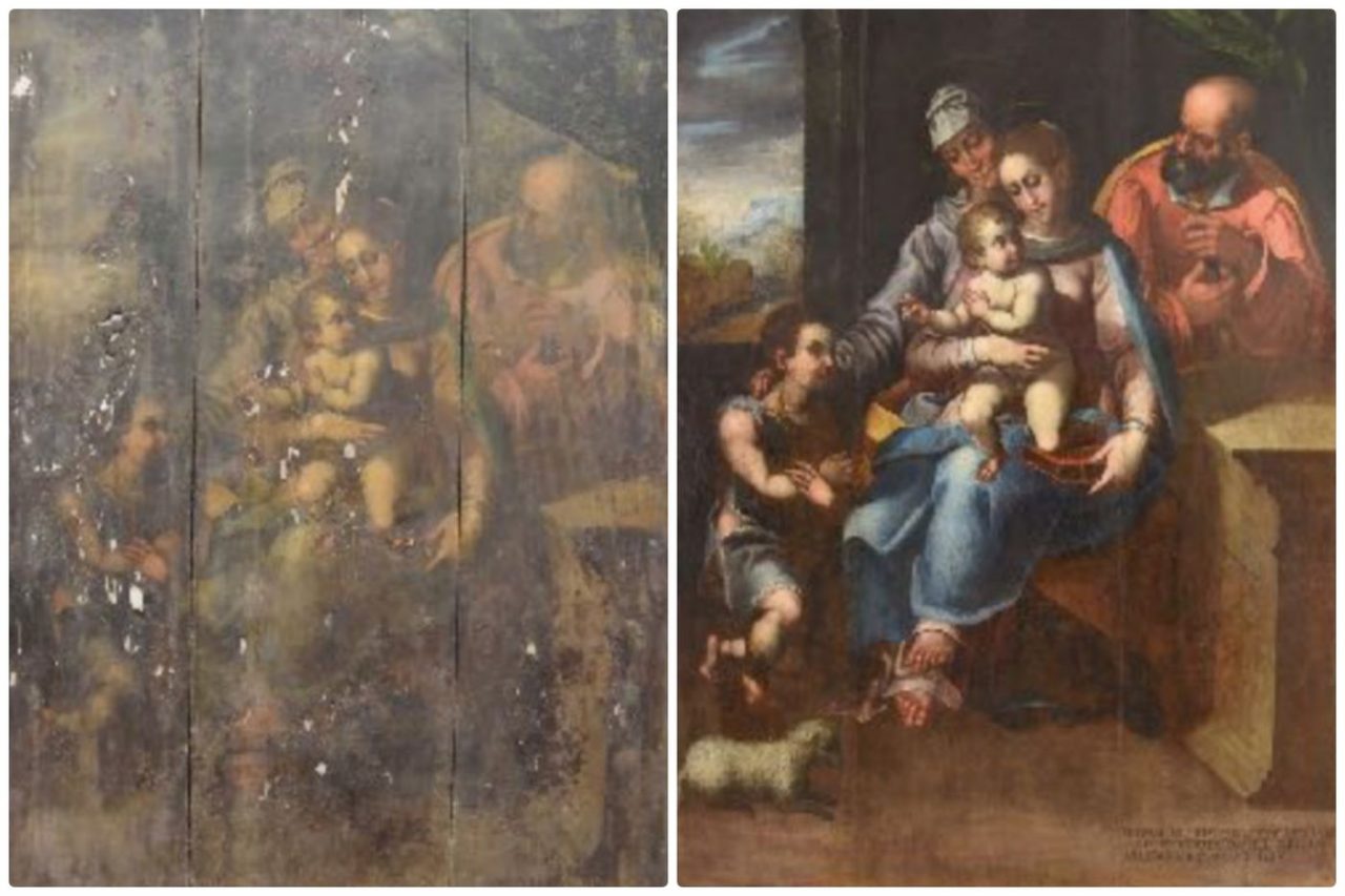 La Pala d’Altare del Gastaldi torna a rivivere nel suo splendore a Molini di Triora. Foto e particolari