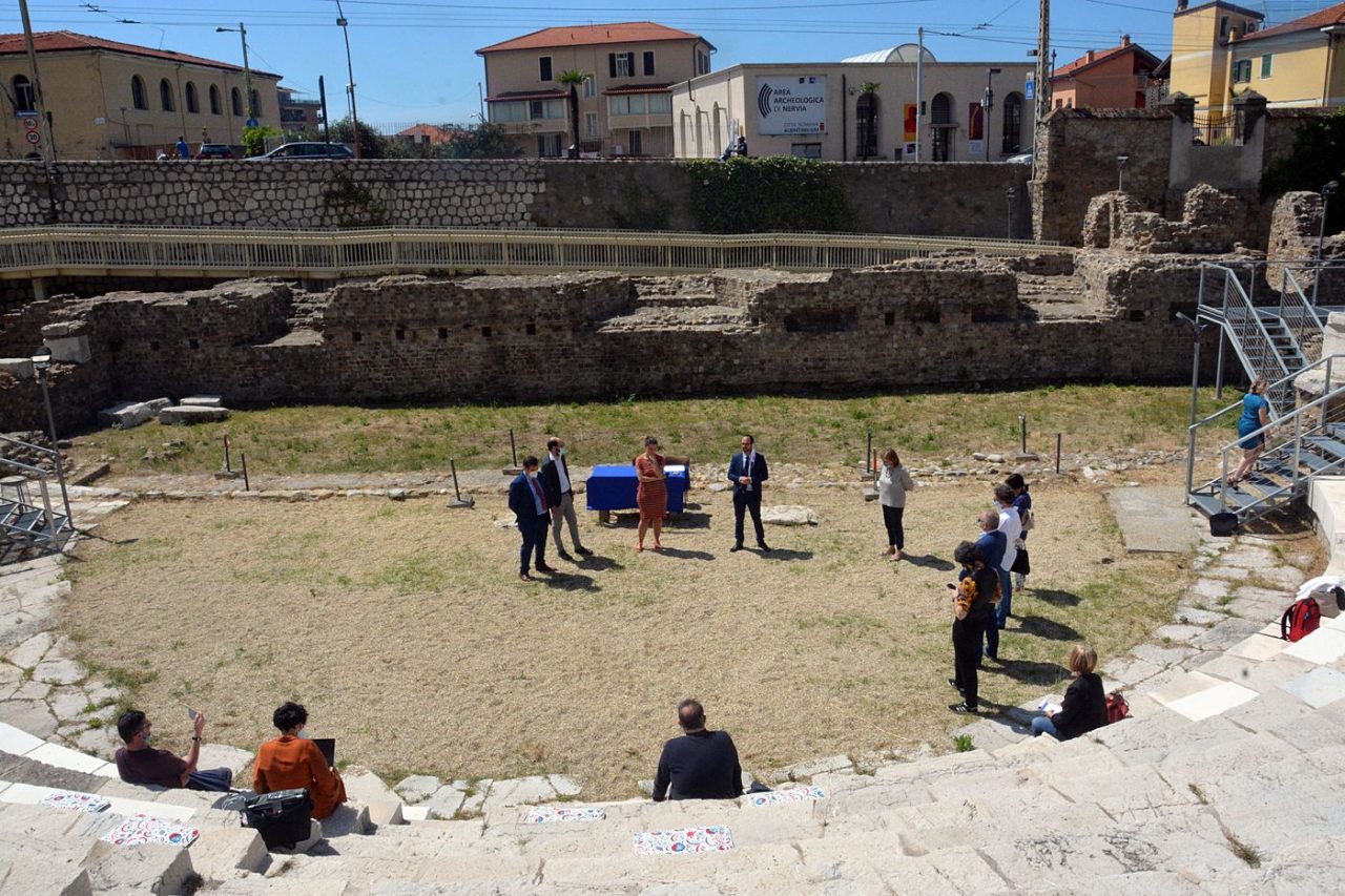 Le Terme e il Teatro romano di Ventimiglia rivivono in una ricostruzione video in 3D. Foto e interviste