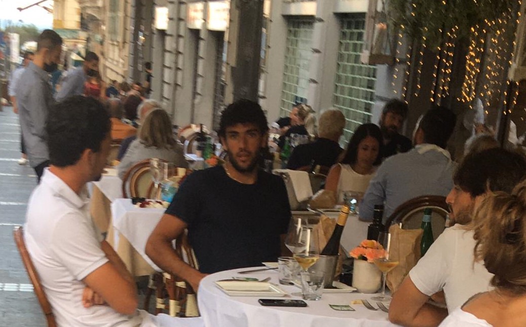 Cena sanremese per il campione di tennis Matteo Berrettini