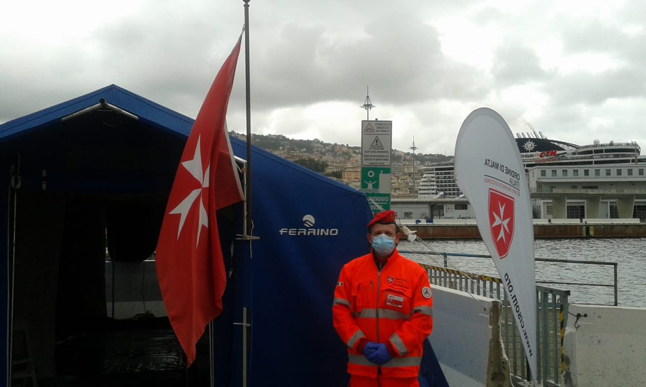 Vigile urbano Claudio Filippi volontario sulla “Nave ospedale”
