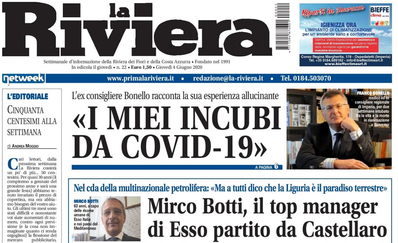 Franco Bonello intubato 15 giorni racconta i suoi incubi tra la vita e la morte