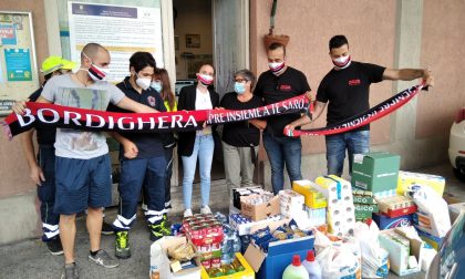 Milan club di Bordighera dona generi alimentari alla Protezione Civile di Vallecrosia